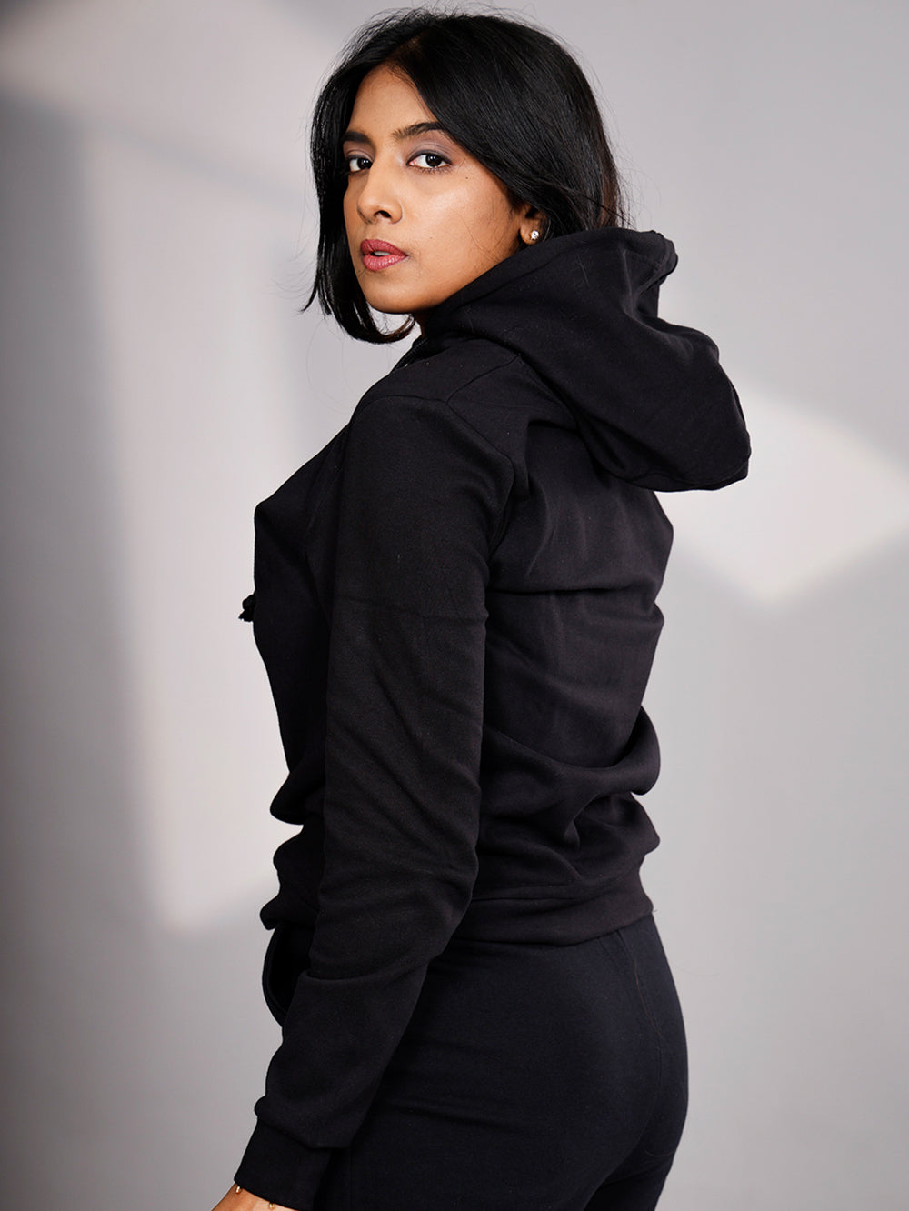 Black Organic Cotton Tailored Comfort Shorts