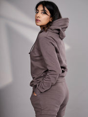 Dark Grey Organic Cotton Tailored Comfort Shorts