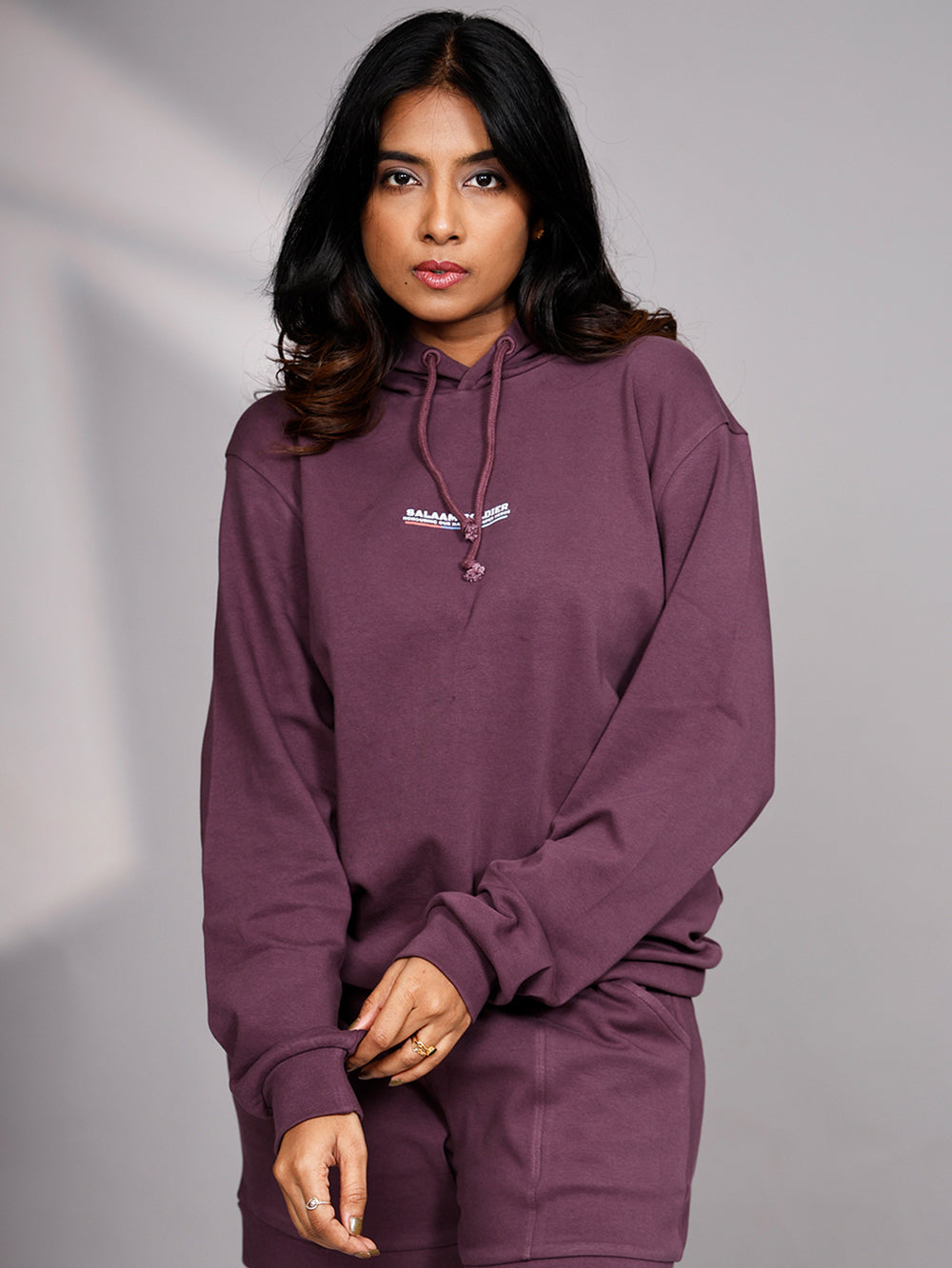 Wine Organic Cotton Tailored Comfort Shorts